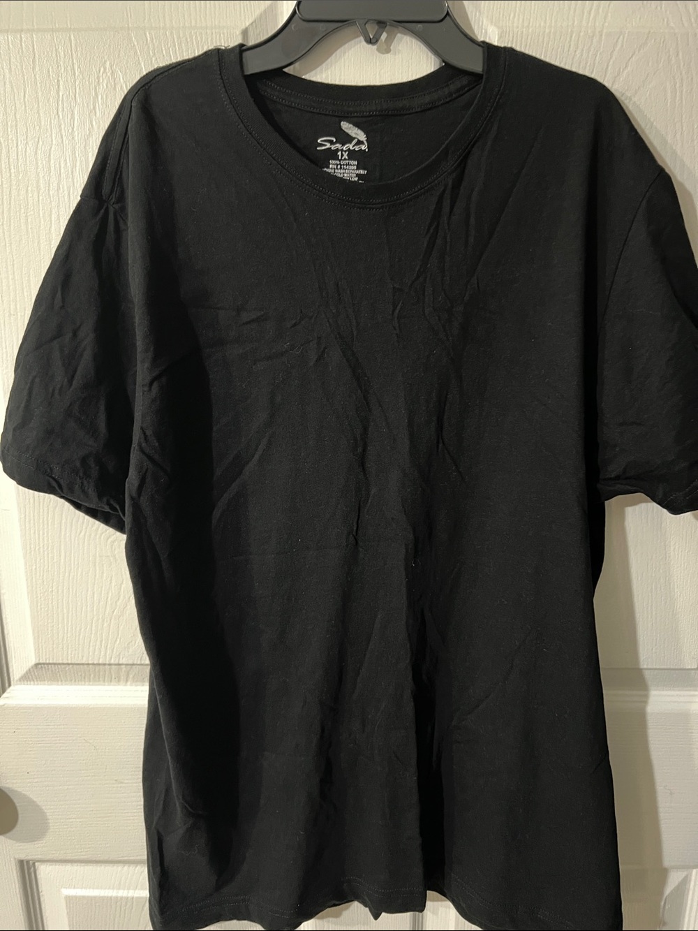SADA Solid Black Short Sleeve Crew Tee